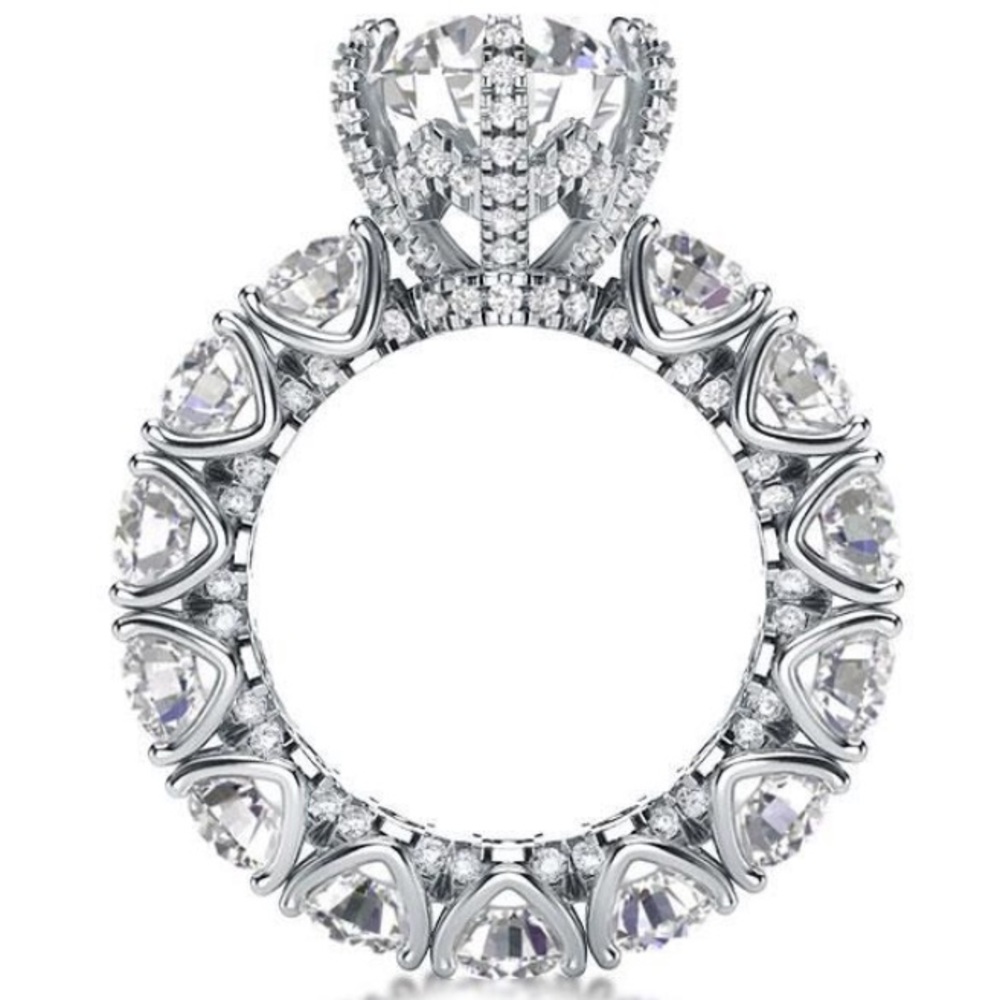 Italo Eternity Round Engagement Ring